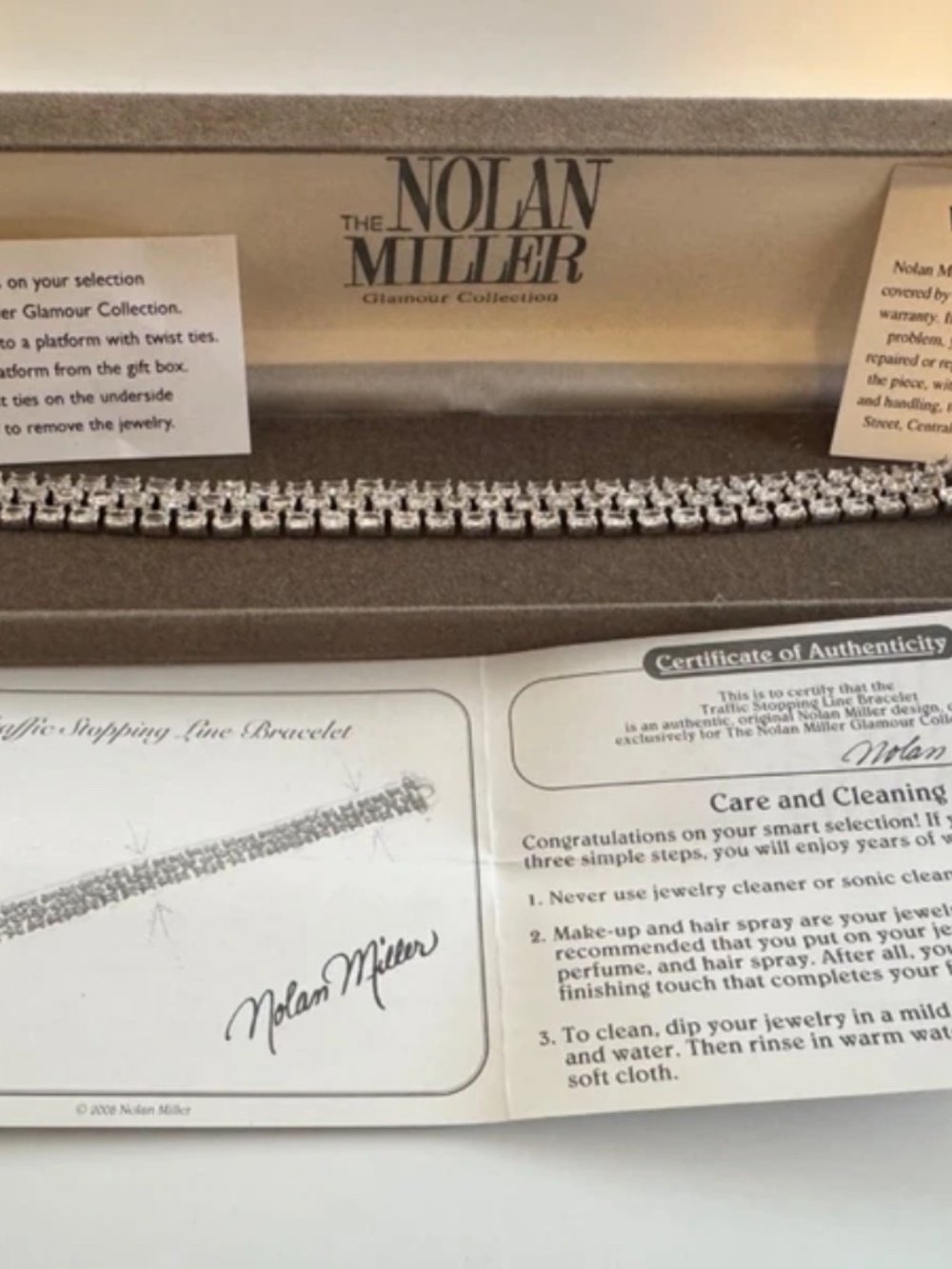 Nolan Miller Glamour collection Traffic Stopping Line Bracelet